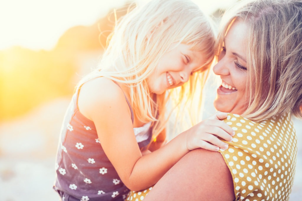 mother with daughter