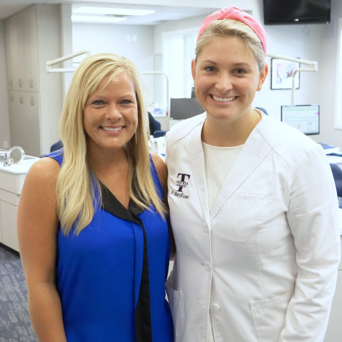 Dr. MaryEvan with a patient