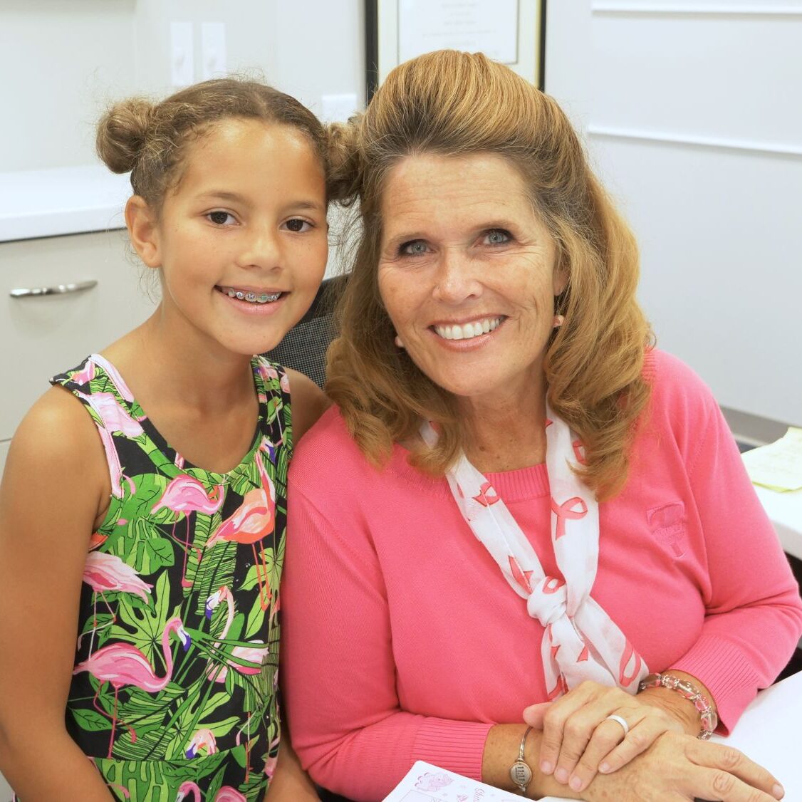 patient at the front desk